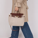 Hermès 2001 Rouge H Toile Officier and Vache Hunter Herbag 31 GHW
