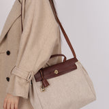 Hermès 2001 Rouge H Toile Officier and Vache Hunter Herbag 31 GHW