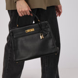 Hermès 1996 Noir Ardennes Kelly Retourne 32 GHW