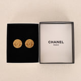 Chanel 1994 Coco Mark Clip-On Earrings 24K GP