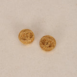 Chanel 1994 Coco Mark Clip-On Earrings 24K GP