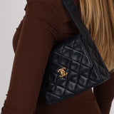 Chanel Coco Crush Shoulder Bag Navy Lambskin 1992 GHW