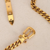 Gucci Curb Chain Gold Belt