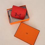 Hermès Constance Slim Wallet Rouge De Coeur Epsom 2021 PHW
