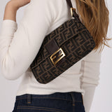 Rare Fendi Zucca Baguette Bag GHW