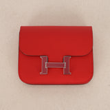 Hermès Constance Slim Wallet Rouge De Coeur Epsom 2021 PHW