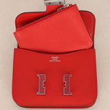 Hermès Constance Slim Wallet Rouge De Coeur Epsom 2021 PHW
