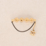 Chanel 2001 CC Coco Jeweled Brooch