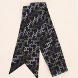 Chanel CC Silk Bandeau Scarf