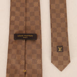 Louis Vuitton Damier Ebene Silk Tie
