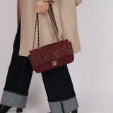 Limited Edition Chanel 2011 Calfskin Lucky Charms Embossed Large Single Flap