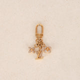 Louis Vuitton Monogram Crystal Flowers Micro Charm