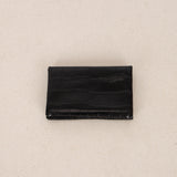 Hermès 2018 Noir Alligator Mississippiensis Calvi Card Case PHW