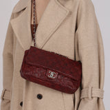 Limited Edition Chanel 2011 Calfskin Lucky Charms Embossed Large Single Flap