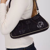 Runway Prada 2000 Tessuto 3D Rose Applique Pochette