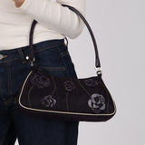 Runway Prada 2000 Tessuto 3D Rose Applique Pochette