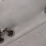 Chanel Medium Single Flap Precious Symbols Silver Embossed 2014 RHW