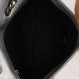 Chanel Medium Single Flap Precious Symbols Silver Embossed 2014 RHW