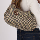 Gucci Beige Diamante Medium Sukey Hobo