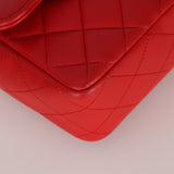 Ultra-Rare Chanel Medium Kelly Parent Flap Red Lambskin 1995 24K GP