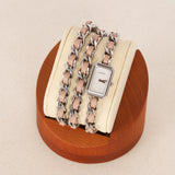 Chanel Limited Edition Silver Première Lock Wrap Watch 15mm