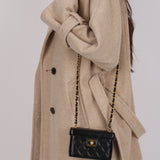 Ultra-Rare Chanel 1997 Caviar Turnlock Rectangular Mini Vanity Bag 24K GP