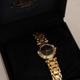 Rare Fendi Orologi 770L Gold Black FF Dial Watch, 26mm