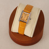 Cartier Limited Edition 925 Must de Tank Alligator Checkerboard Watch 26mm (Ref 2416)