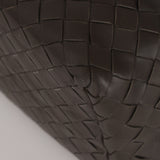 Bottega Veneta Small Intrecciato Cabat Tote Dark Taupe
