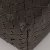 Bottega Veneta Small Intrecciato Cabat Tote Dark Taupe