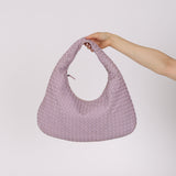 Bottega Veneta Lilac Intrecciato Medium Hobo