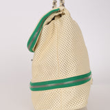 Chanel 2008 Perforated Calfskin Expandable Jumbo Flap