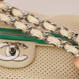 Chanel 2008 Perforated Calfskin Expandable Jumbo Flap