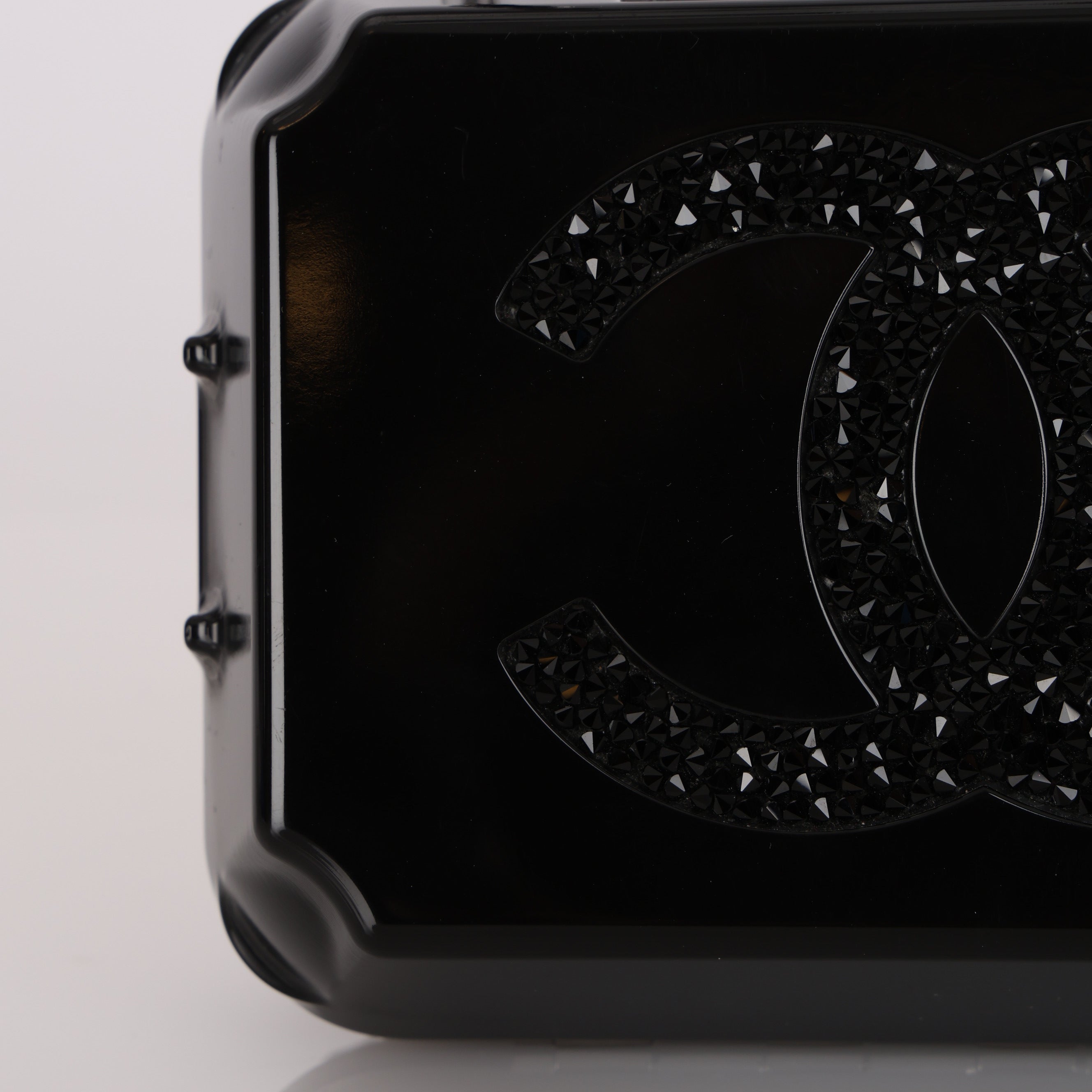 Ultra-Rare Chanel Runway 2014 Plexiglass Egg Carton Jewelry Box on Chain