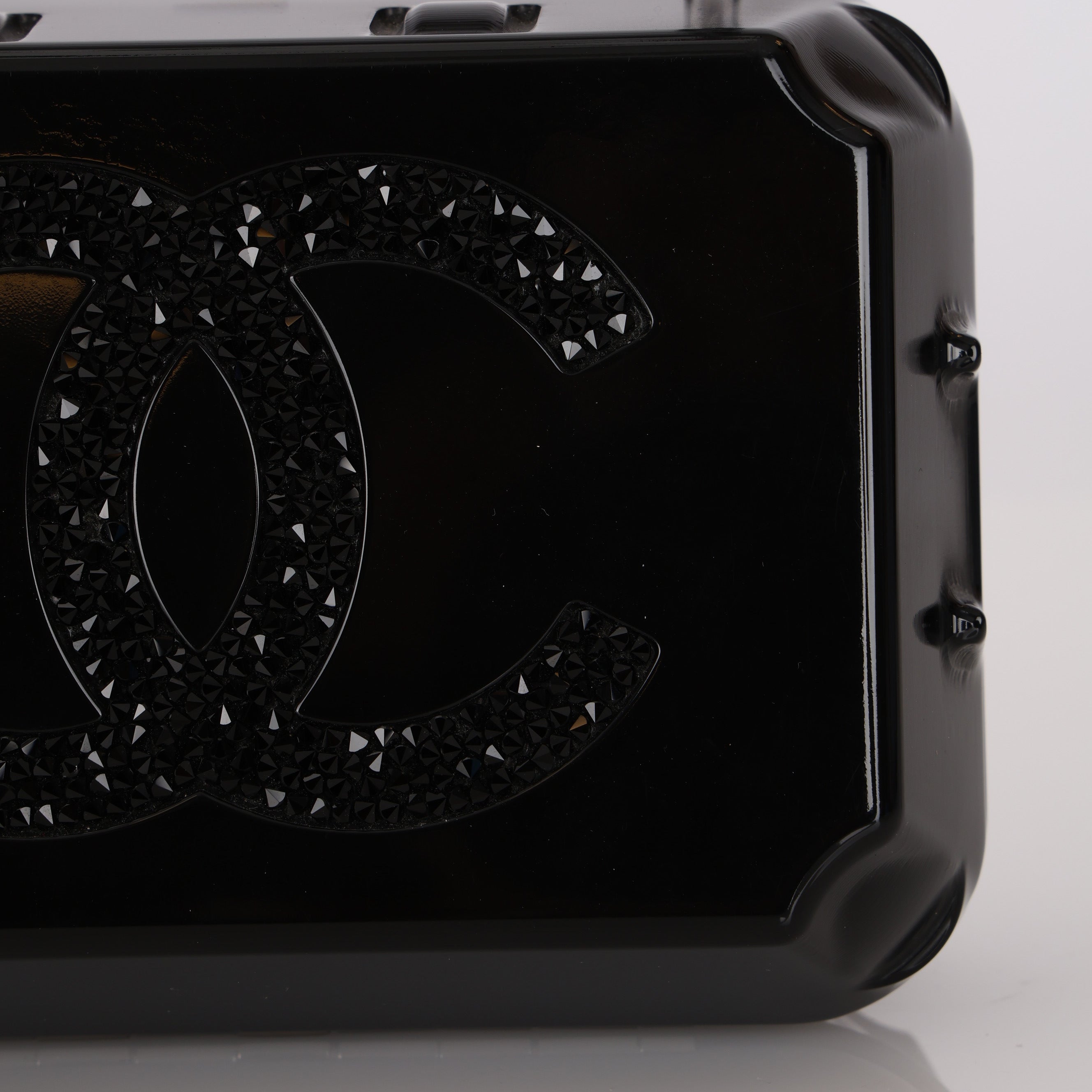 Ultra-Rare Chanel Runway 2014 Plexiglass Egg Carton Jewelry Box on Chain