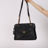 Chanel 1992 Caviar Front Pocket Tote 24K GP