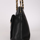 Chanel 1992 Caviar Front Pocket Tote 24K GP