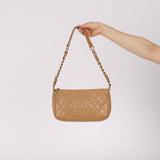 Chanel 2005 Dark Beige Caviar Timeless Pochette