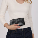 Rare Loewe Glazed Calfskin Lace Anagram Continental Wallet