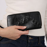 Rare Loewe Glazed Calfskin Lace Anagram Continental Wallet