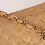 Chanel 2005 Dark Beige Caviar Timeless Pochette