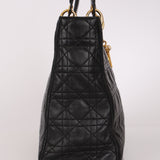 Christian Dior Large Black Lambskin Lady 1990s