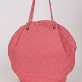 Chanel 2013 Bubblegum Pink Caviar Cocomark Drawstring Tote