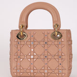 Dior Mini Lady Blush Lambskin Beaded Mirror Embellishments 2020