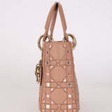 Dior Mini Lady Blush Lambskin Beaded Mirror Embellishments 2020