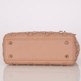 Dior Mini Lady Blush Lambskin Beaded Mirror Embellishments 2020