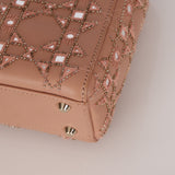Dior Mini Lady Blush Lambskin Beaded Mirror Embellishments 2020