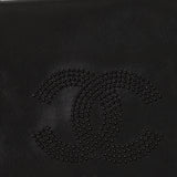 Chanel Studded CC East West Flap Black Lambskin 2008 DSHW
