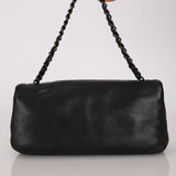 Chanel Studded CC East West Flap Black Lambskin 2008 DSHW