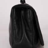 Chanel Studded CC East West Flap Black Lambskin 2008 DSHW